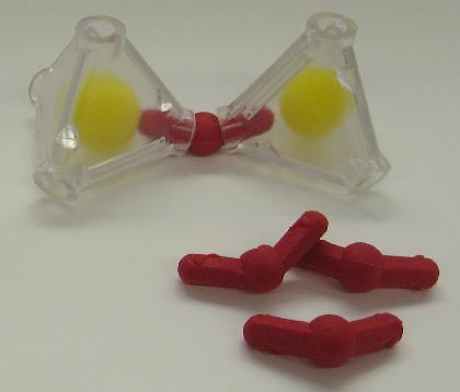 apex-to-apex tetrahedra w/ correct bond angle in connector, permitting basal plane