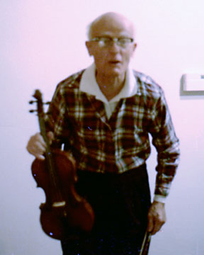 Francis Hole taking a bow. ca. 1990. Photo by Susan Kummer